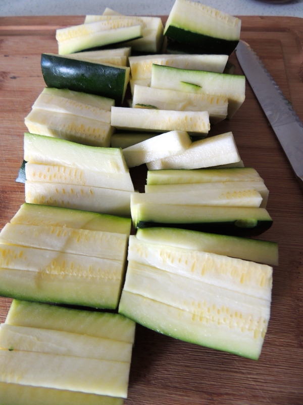 My chopped zucchini (if you're interested.)
